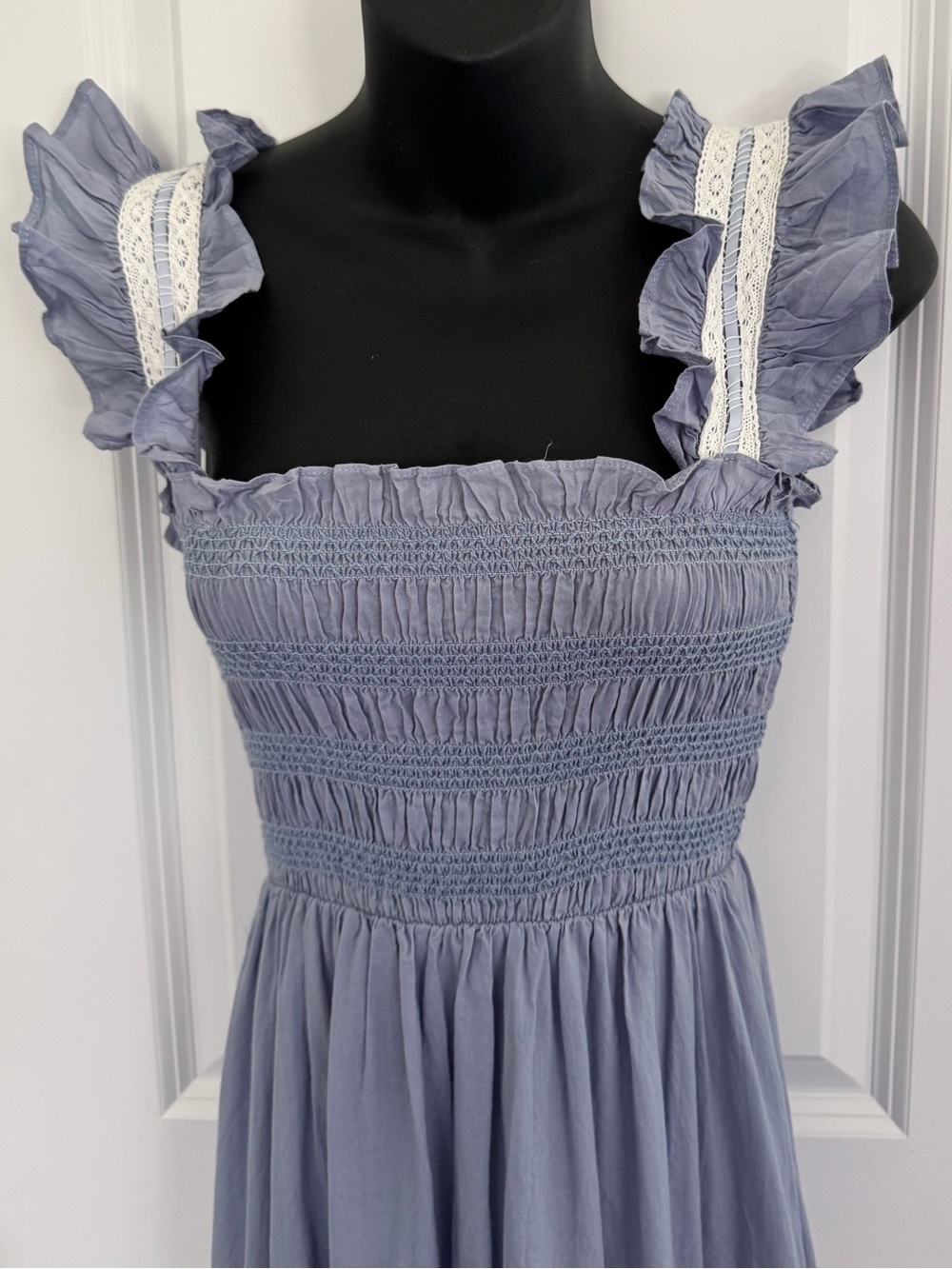 Neuflora Smocked Bodice Tiered Maxi Dress - Picture 3 of 12